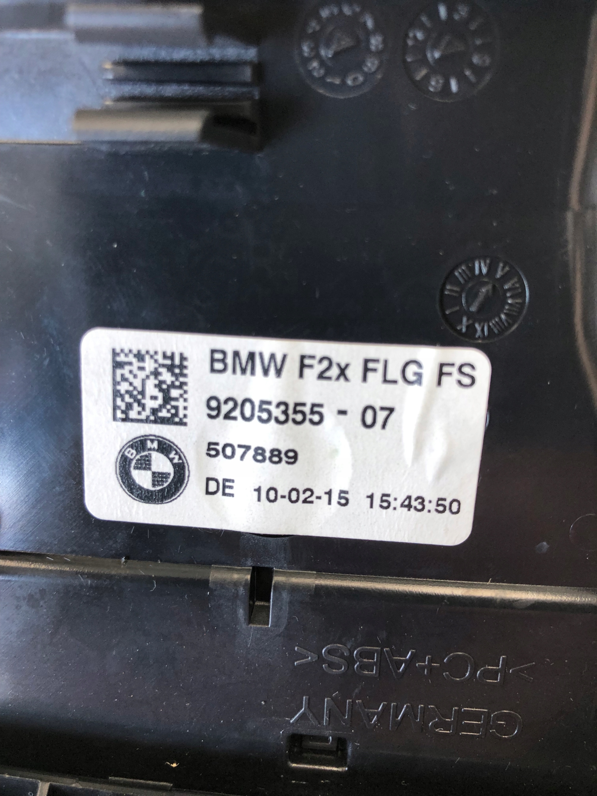 grid air conditioning devices left m-packet BMW F20 9205355