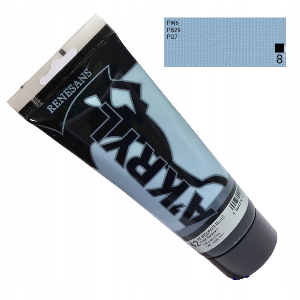 Farba akrylowa 200ml błękit renesansu Renesans N42