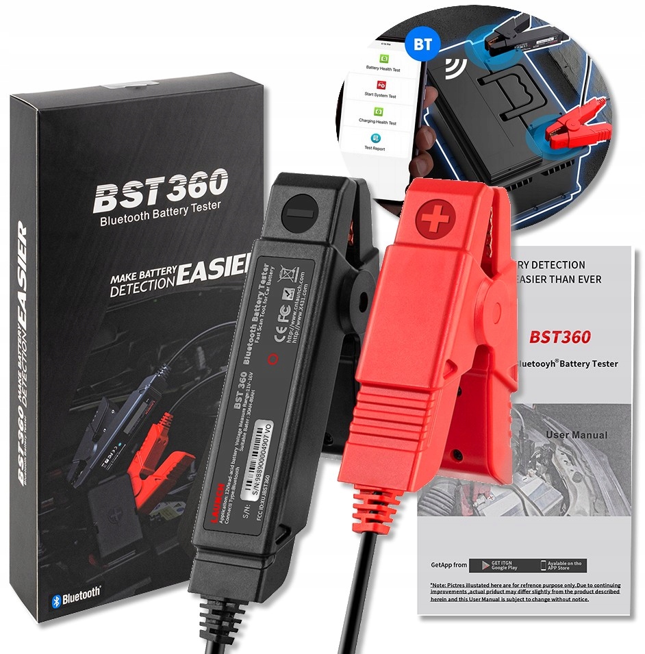 Launch BST-360 Bluetooth Batterietester für 6V 12V 24V Batterien