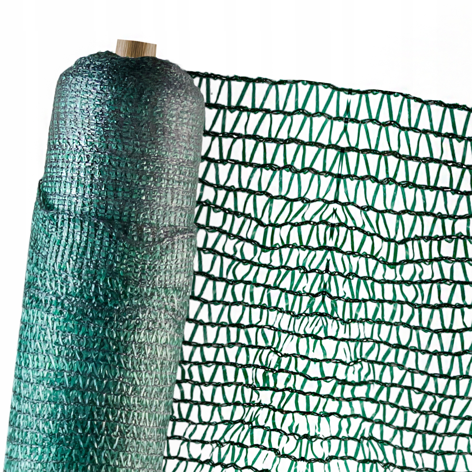 Siatka Maskująca Cieniująca Zielona na Ogrodzenie Płot 40% Osłona 1m 50m