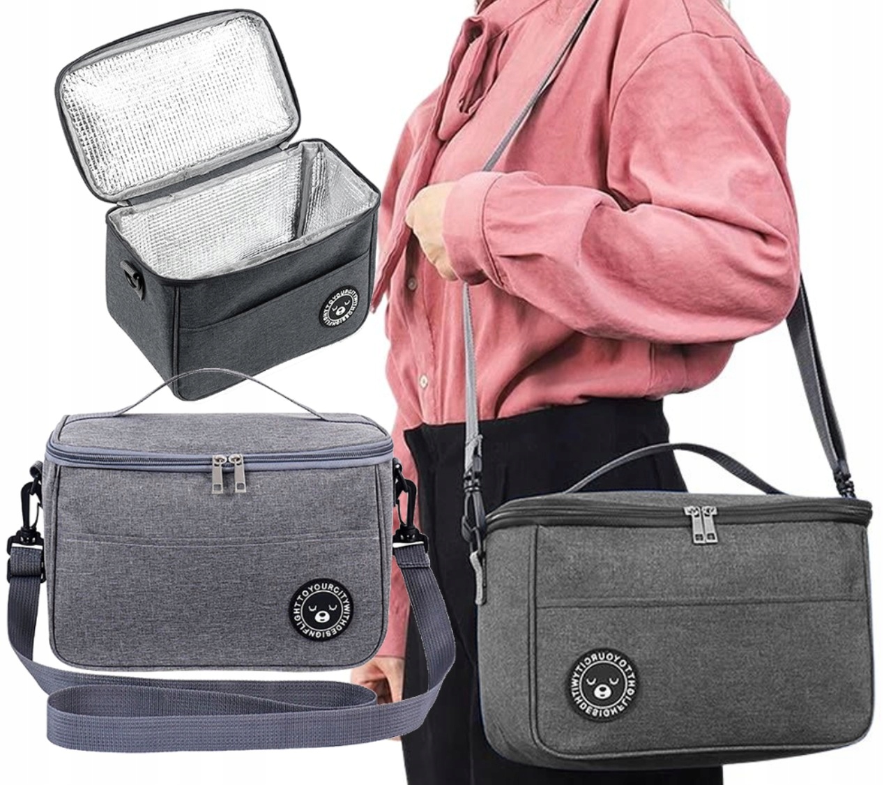 

Torba Lunch Box duża termiczna jedzenie Śniadanie