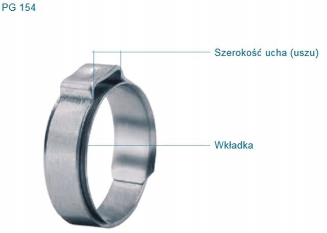 Obejma opaska OETIKER 15400050 zakres 22,0-24,8 mm RER 25.5 Kod producenta 15400050