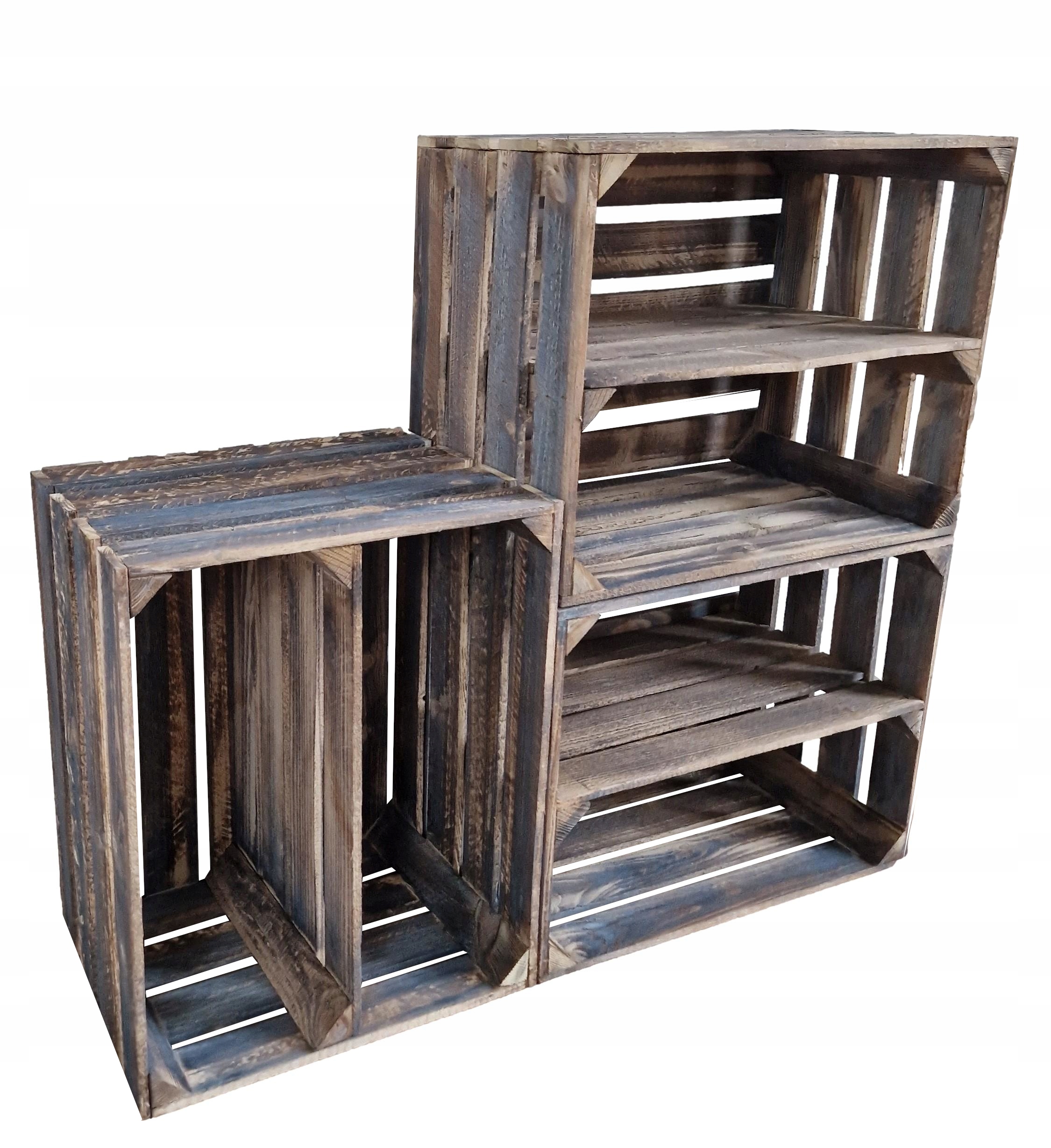 3 x Dřevěné Krabice S Poličkou, Pevné Krabice Pro Skladování A Dekoraci