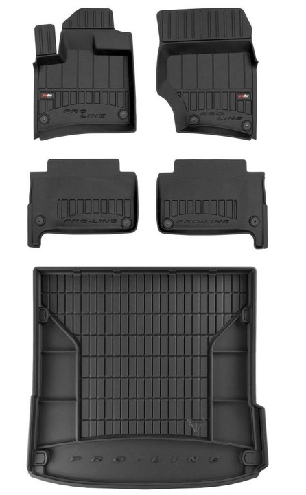 Set 3D Koberce a rohož do kufru Audi Q7 1 2005-2015
