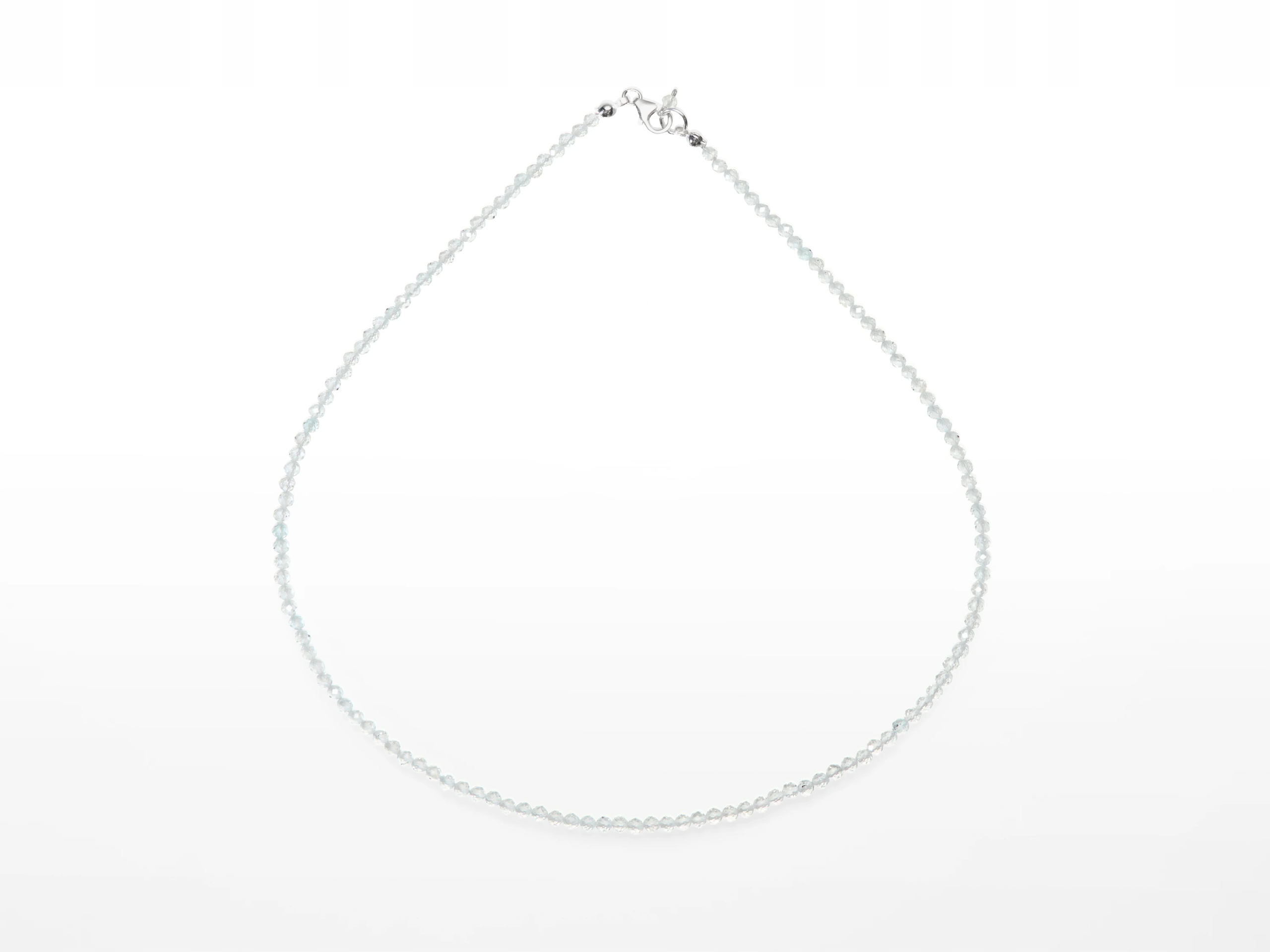 Stříbrný náhrdelník topaz fazetovaný 3 mm