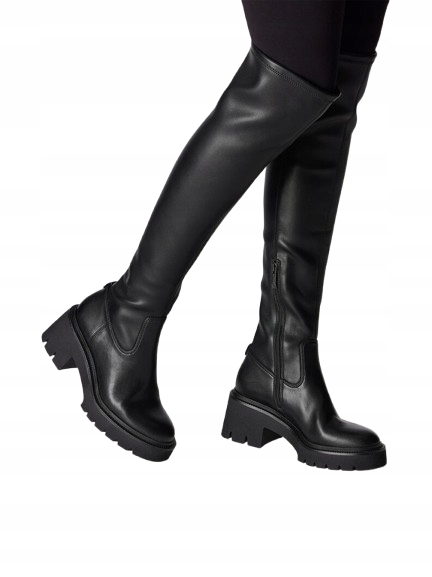 Tamaris Dámské Vysoké Kozačky Mušketýrky Na Zip 39 J0A