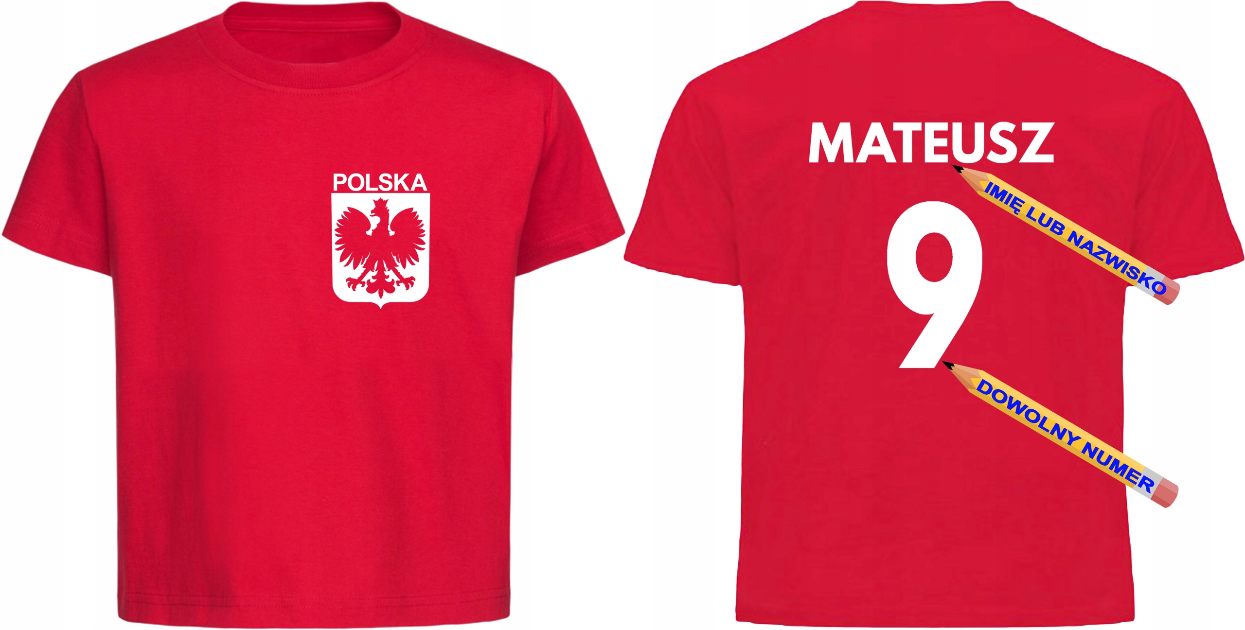 

Koszulka kibica Reprezentacji Polski imienna r.140