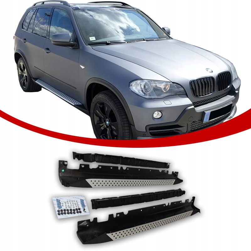 Bmw X5 E70 Boční Stupně Hliníkové Prahy 2007-2013 Hliník
