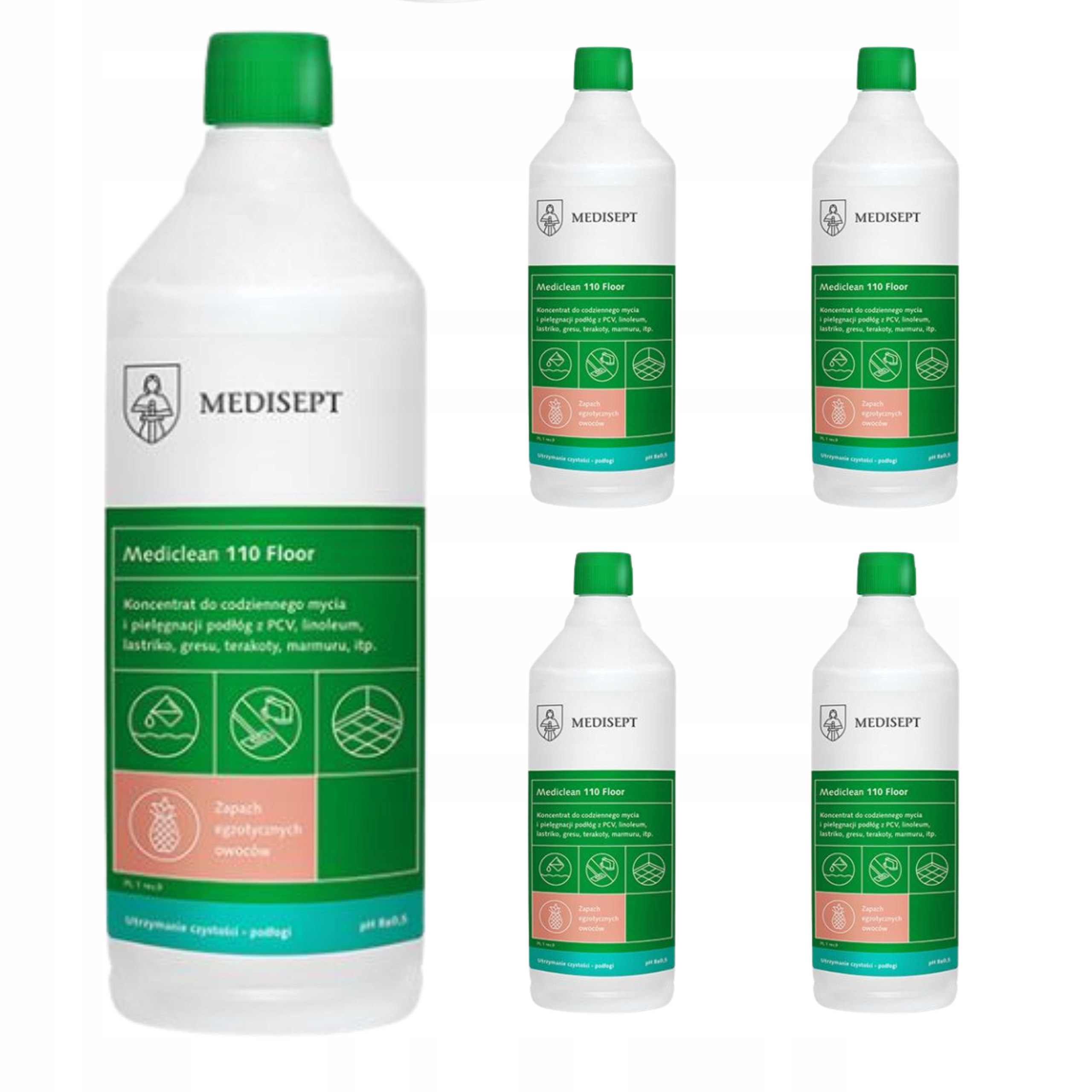 Levně Koncentrát Na Mytí Podlah Medisept MC 110 Mediclean 1L Exotická Sada 5