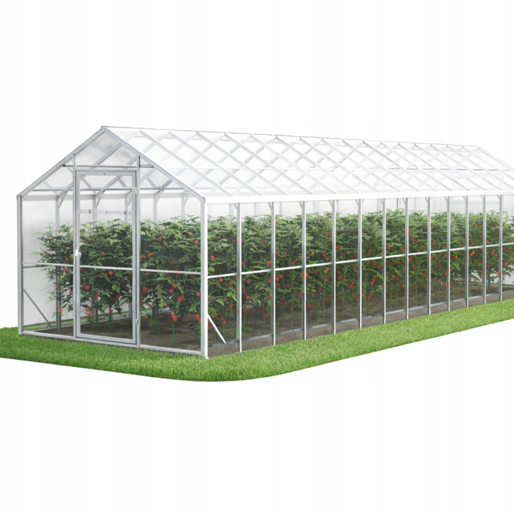 Skleník z polykarbonátu Domek 2,5x10 m profil 40x20 polykarbonát 5 mm pozink