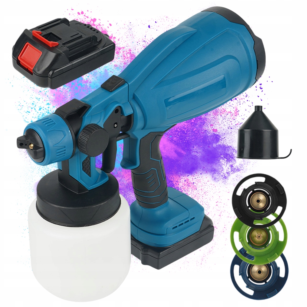 Malířská Pistole Agregát Na Malování Stěn 3 Trysky 18V Sada Deko