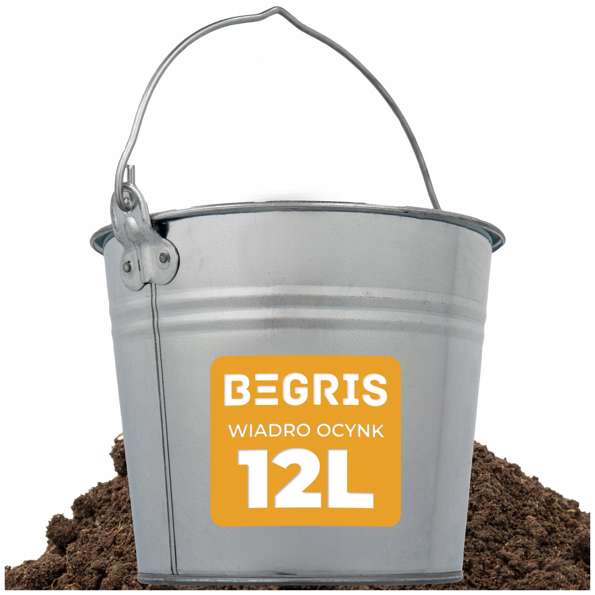 ГАЛЬВАНИЗИРОВАННОЕ ВЕДРО МЕТАЛЛА 12Л ОЛОВА ЗДАНИЯ САДА ГАЛЬВАНИЗИРОВАННОЕ С РУЧКОЙ