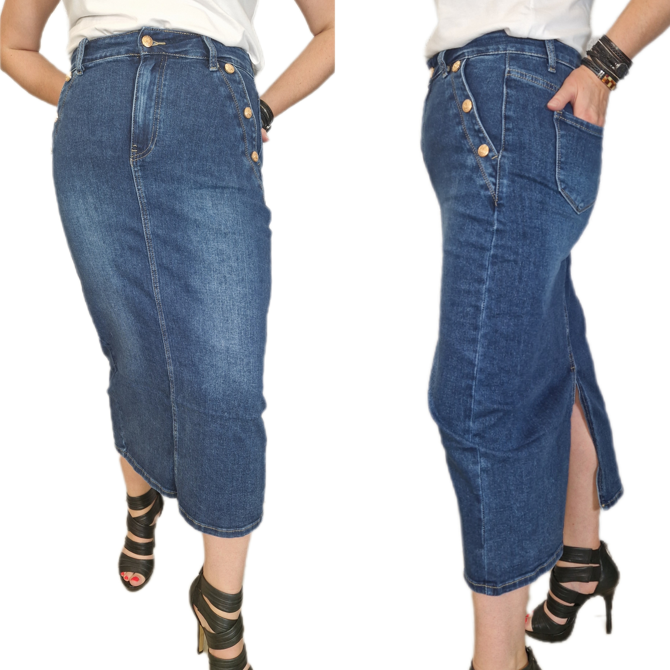 Dámská Sukně sukně tmavě modré barvy