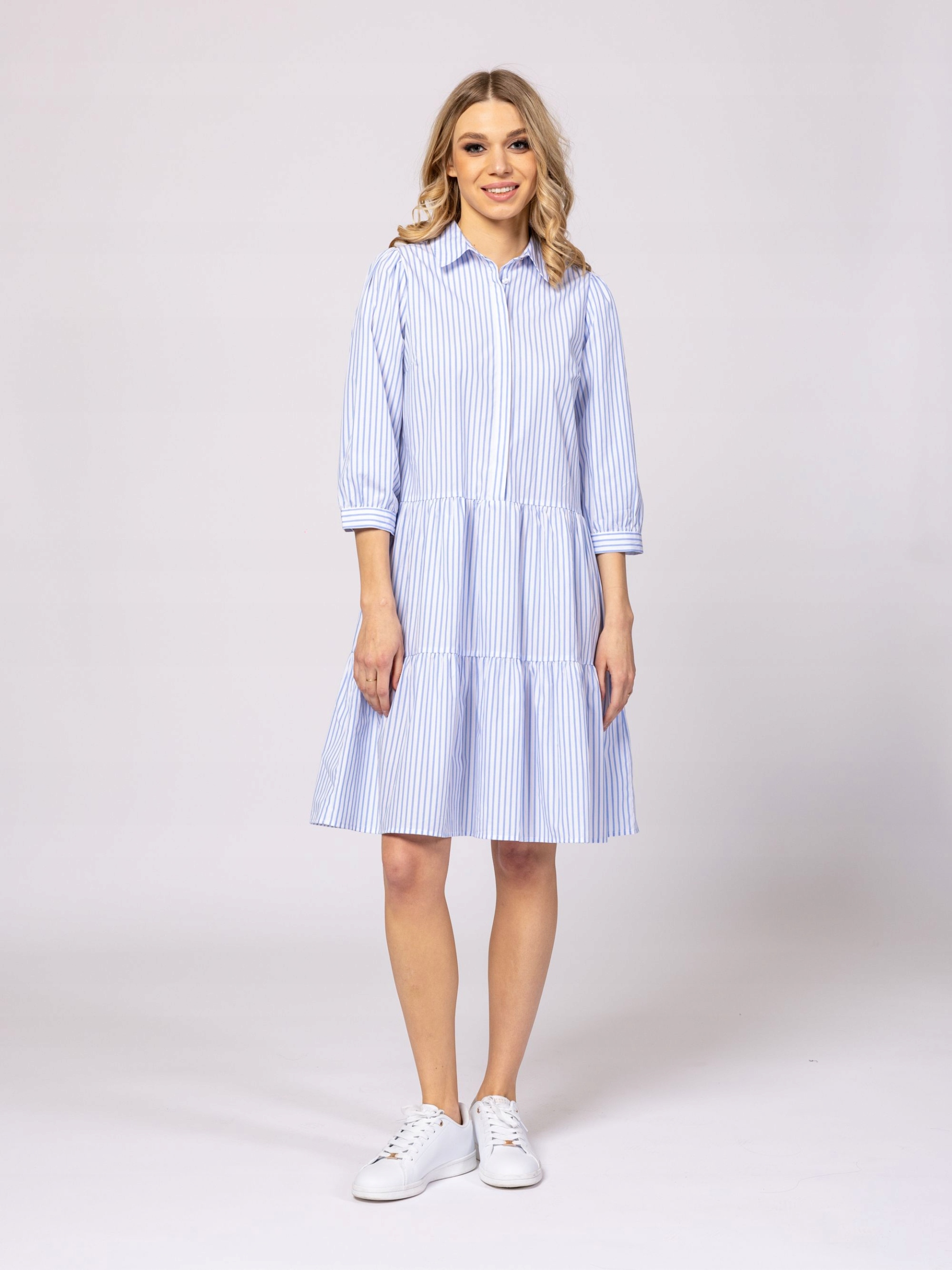 Heavy Tools Letní Volné Šaty Vany Airblue Modré M