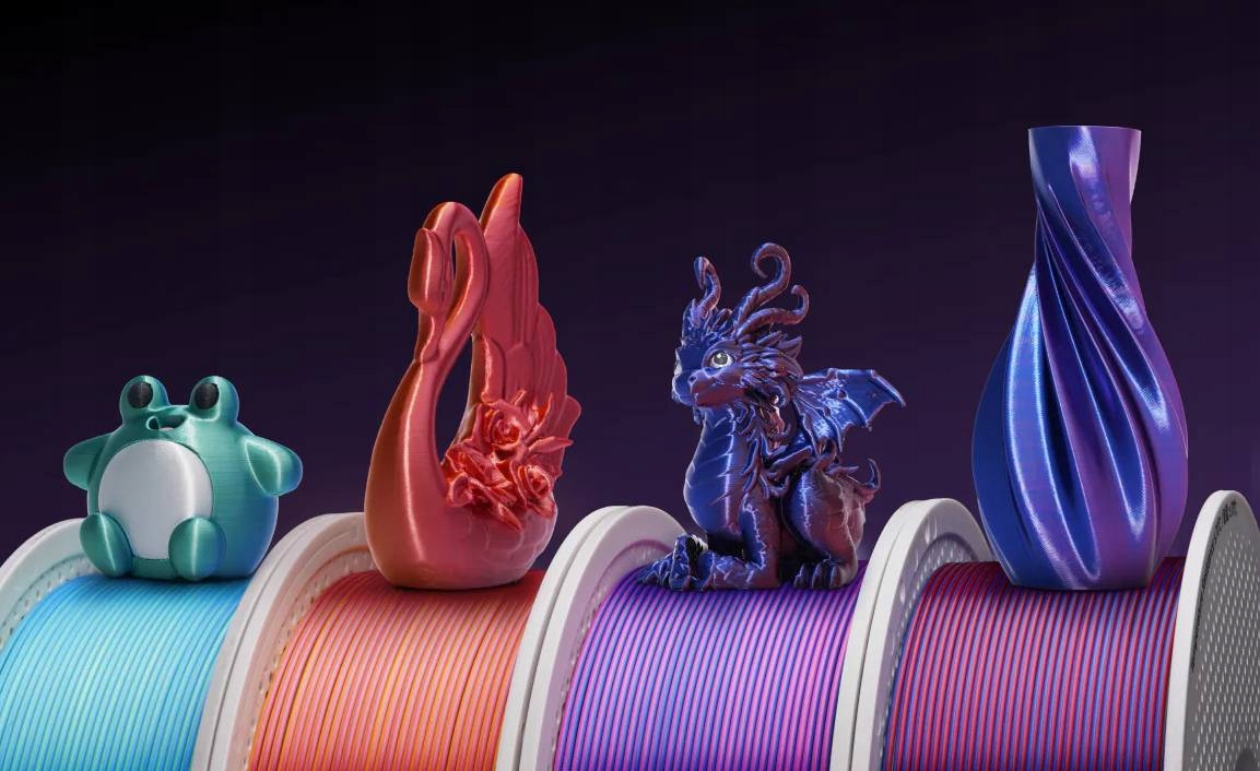 Filament Bambu Lab PLA Silk Multi-Color 1,75mm 1kg - Mystic Magenta