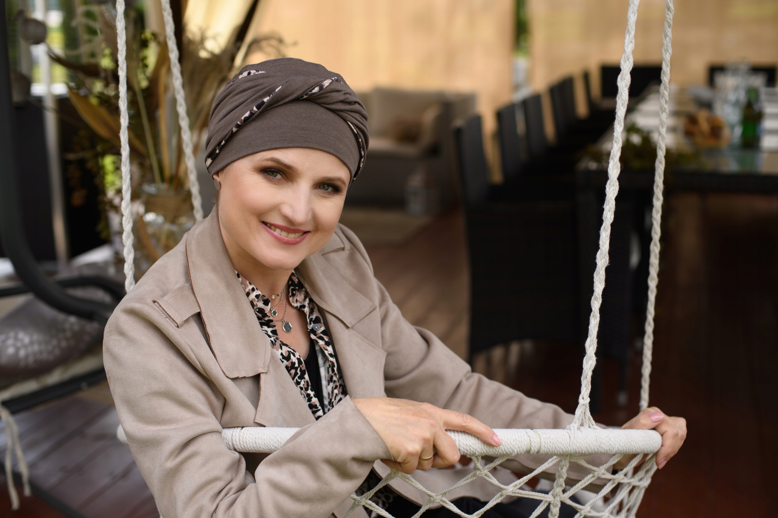 Turban Nicoletta B/17+M/28 Chusty Turbany Lidia Kolor wielokolorowy