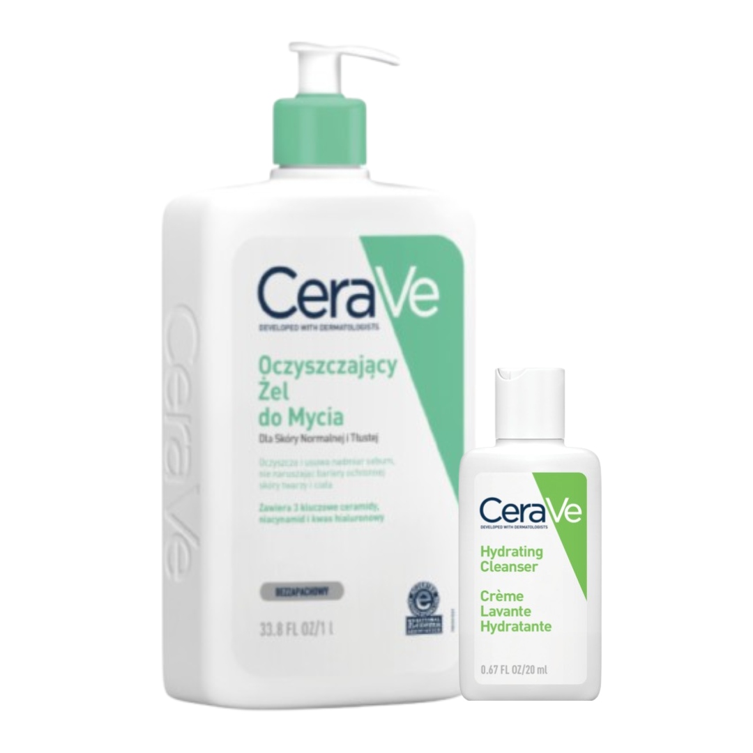 CeraVe Oczyszczający Żel do Mycia Dla Skóry Normalnej i Tłustej 1l