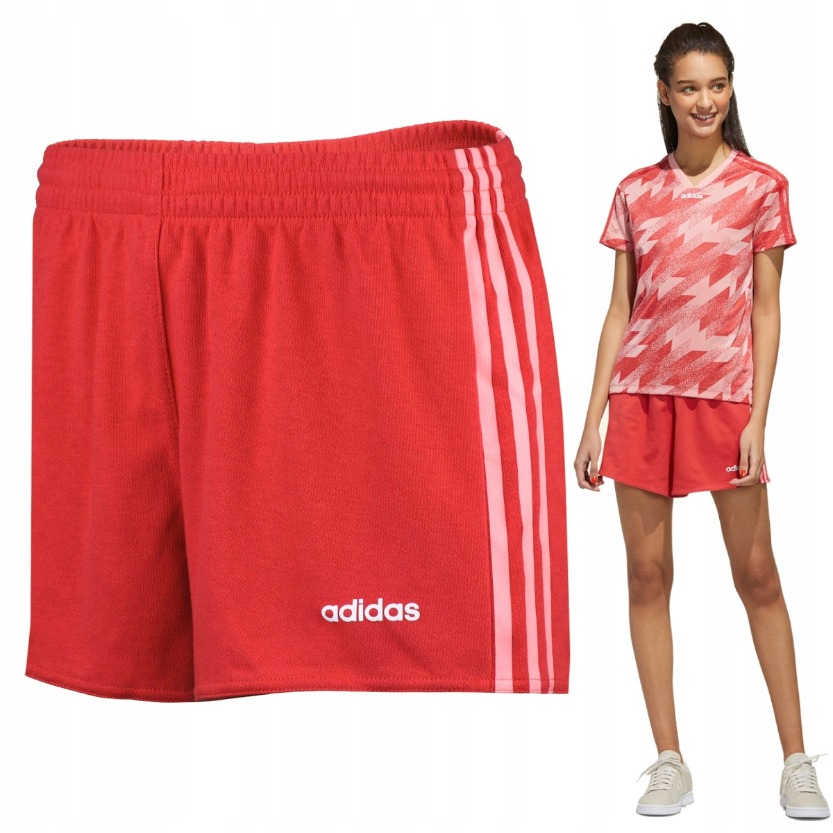 

Krótkie Spodenki Damskie Adidas Szorty Bawełna S