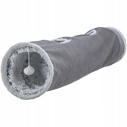 Levně Trixie Plyšový tunel pro kočky Harvey s hračkami, 4 vstupy, 27 x 116 cm, še