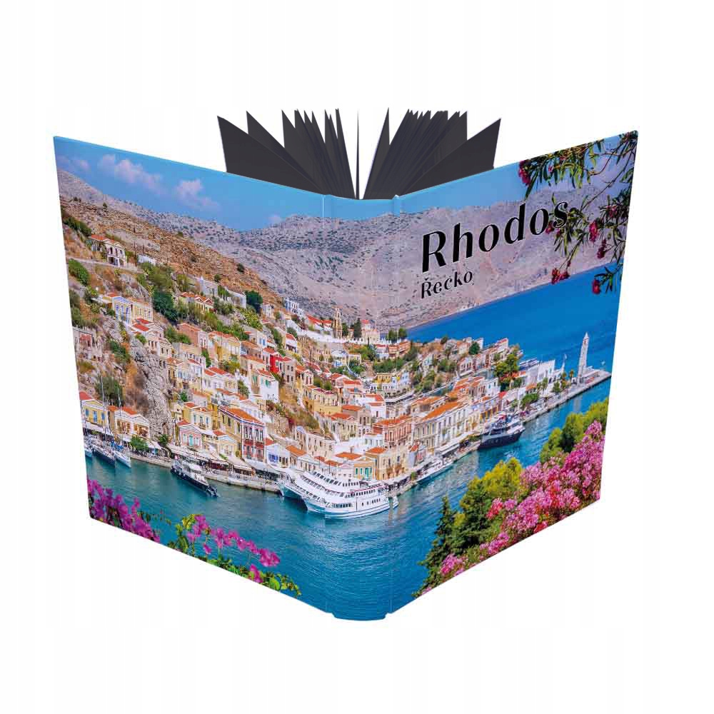 Tradiční album na fotografie s 60 černými listy 19,5x26 cm Rhodos 708(cz)