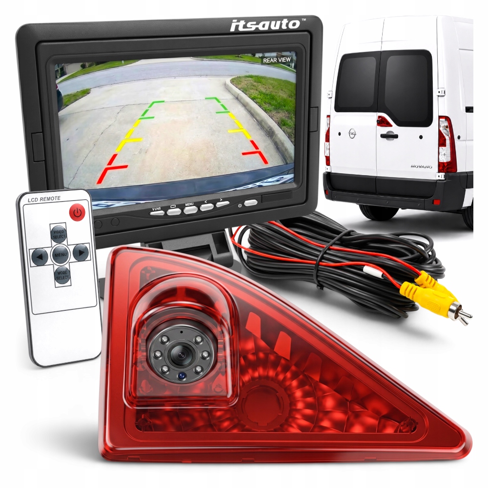 Cúvacia kamera v stope 7" Renault Master Opel Movano 2010-2025 Sada