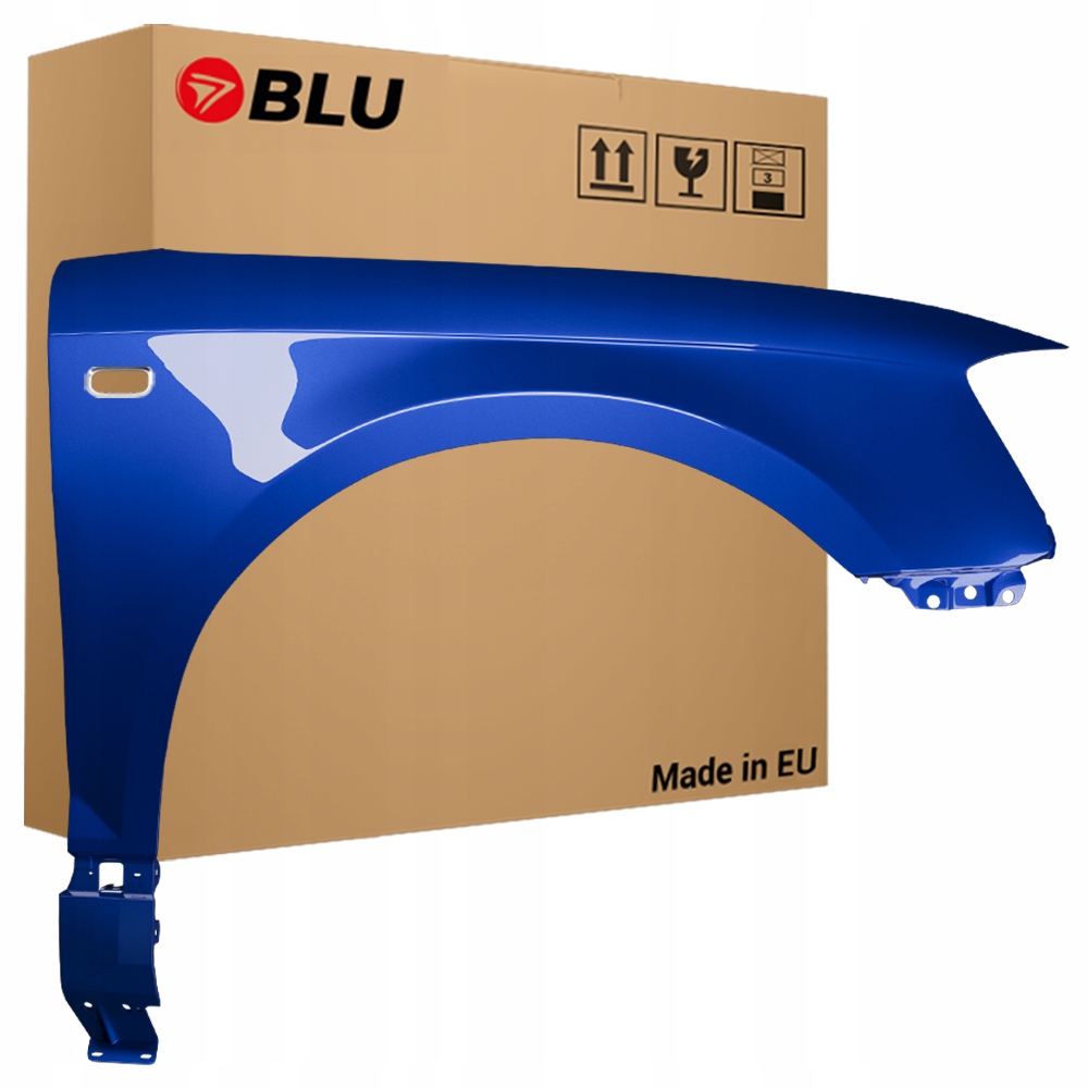 Blu Blatník Audi A3 8P LZ5C pravý modrý 2003-2008 přední Pozink Mauritius