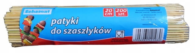 

Patyki Do Szaszłyków Patyczki Duże Wykałaczki 200