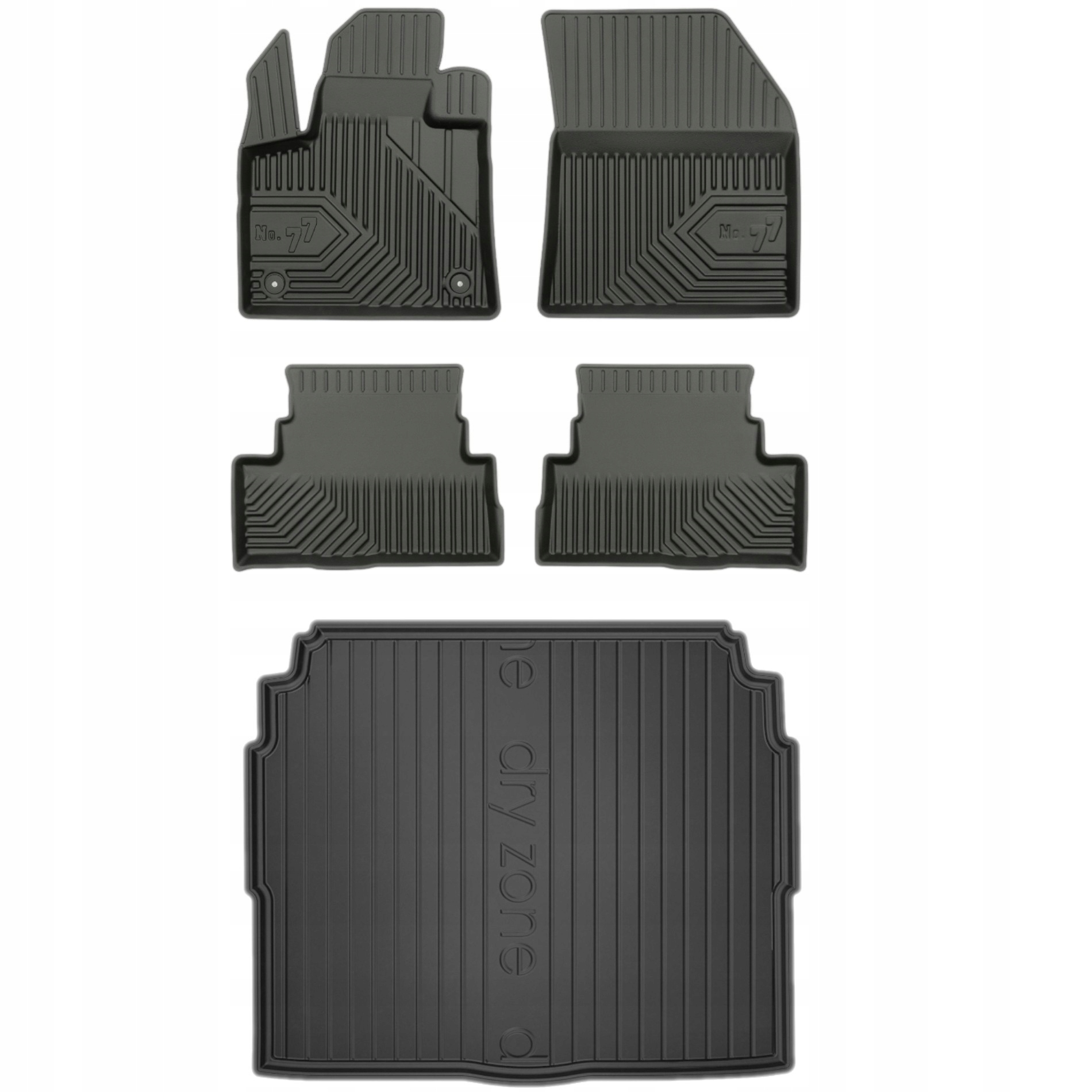 Gumové rohože rohož Opel Grandland X 17 spodná časť