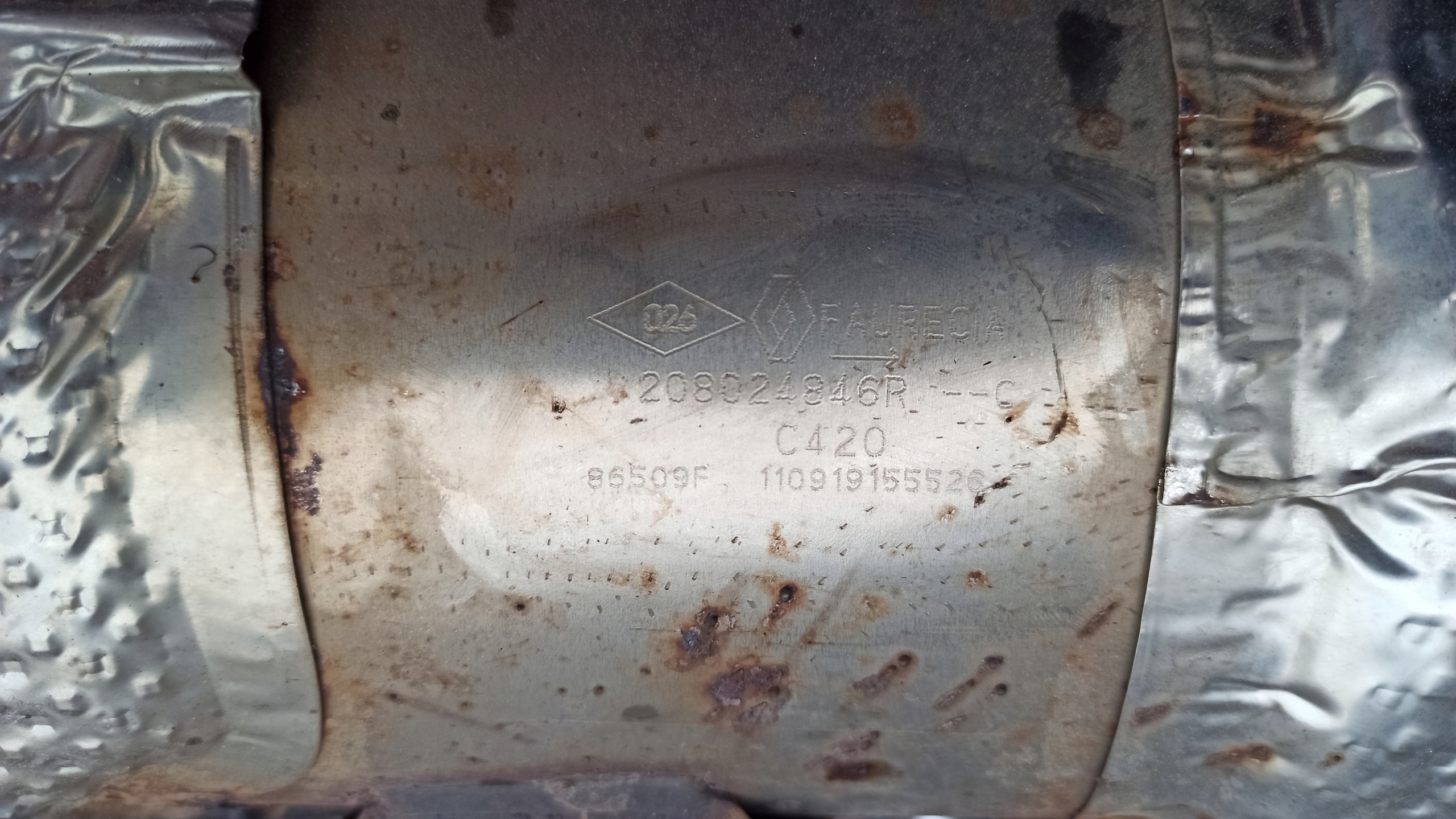 Filtr DPF Katalizator Master 2 3DCI 208024846R Part number C420