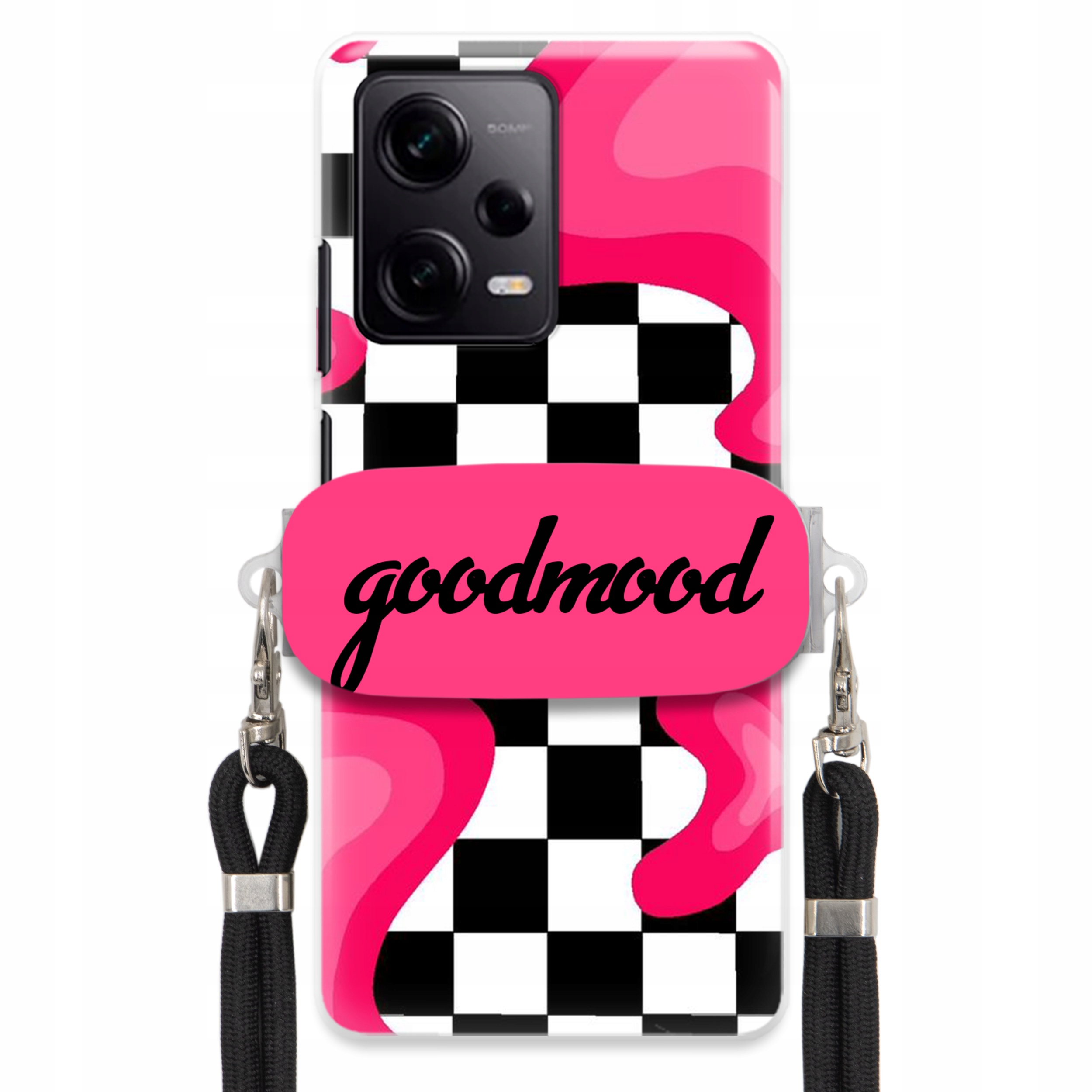 Pouzdro Pro Xiaomi Redmi Note 12 Pro 4G Sada Case Držák Na Vodítko Černá Splash