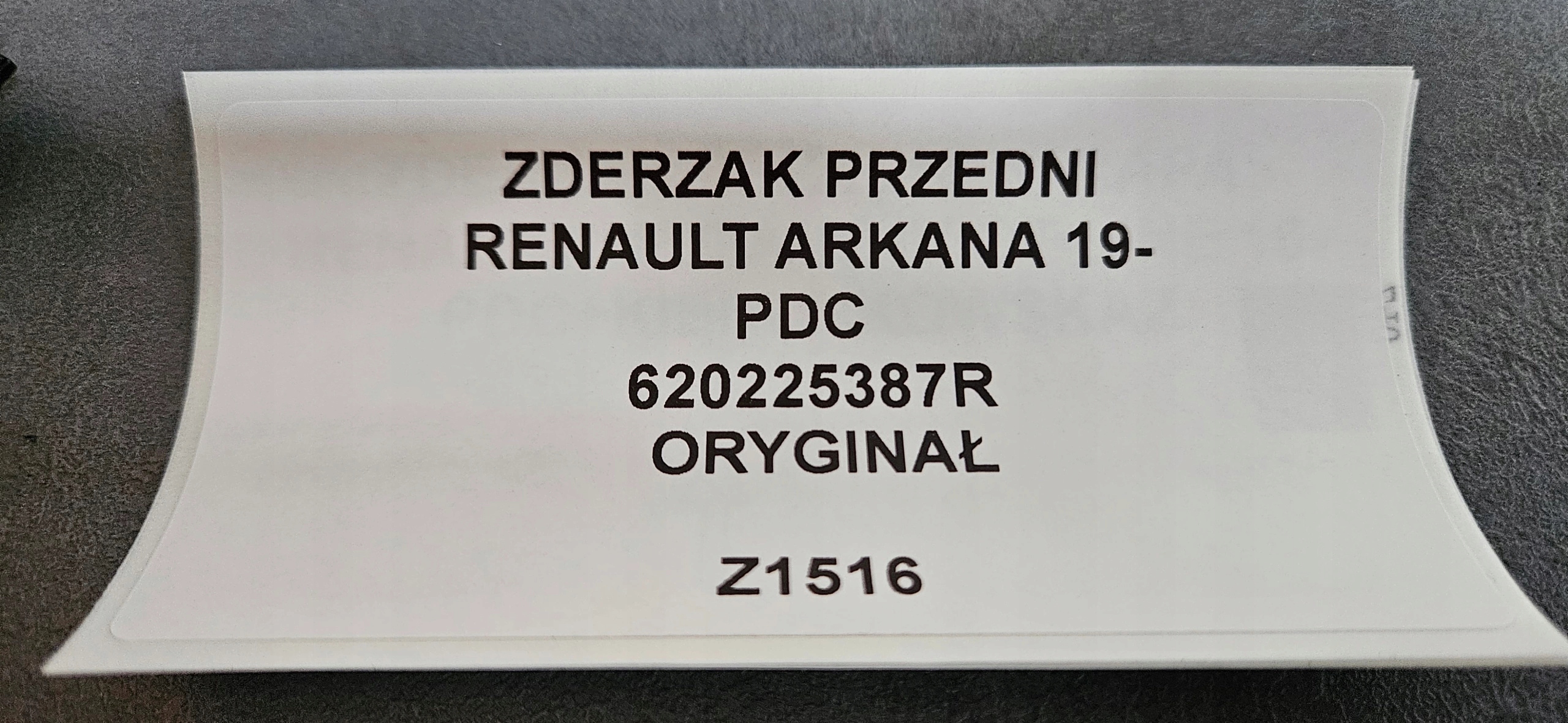 front bumper RENAULT ARKANA 19- PDC original 620225387R