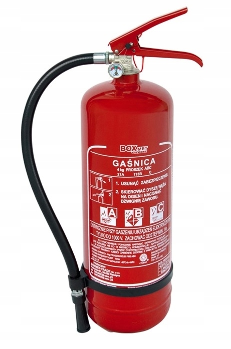 

Gaśnica proszkowa 4 kg Abc do domu i biura