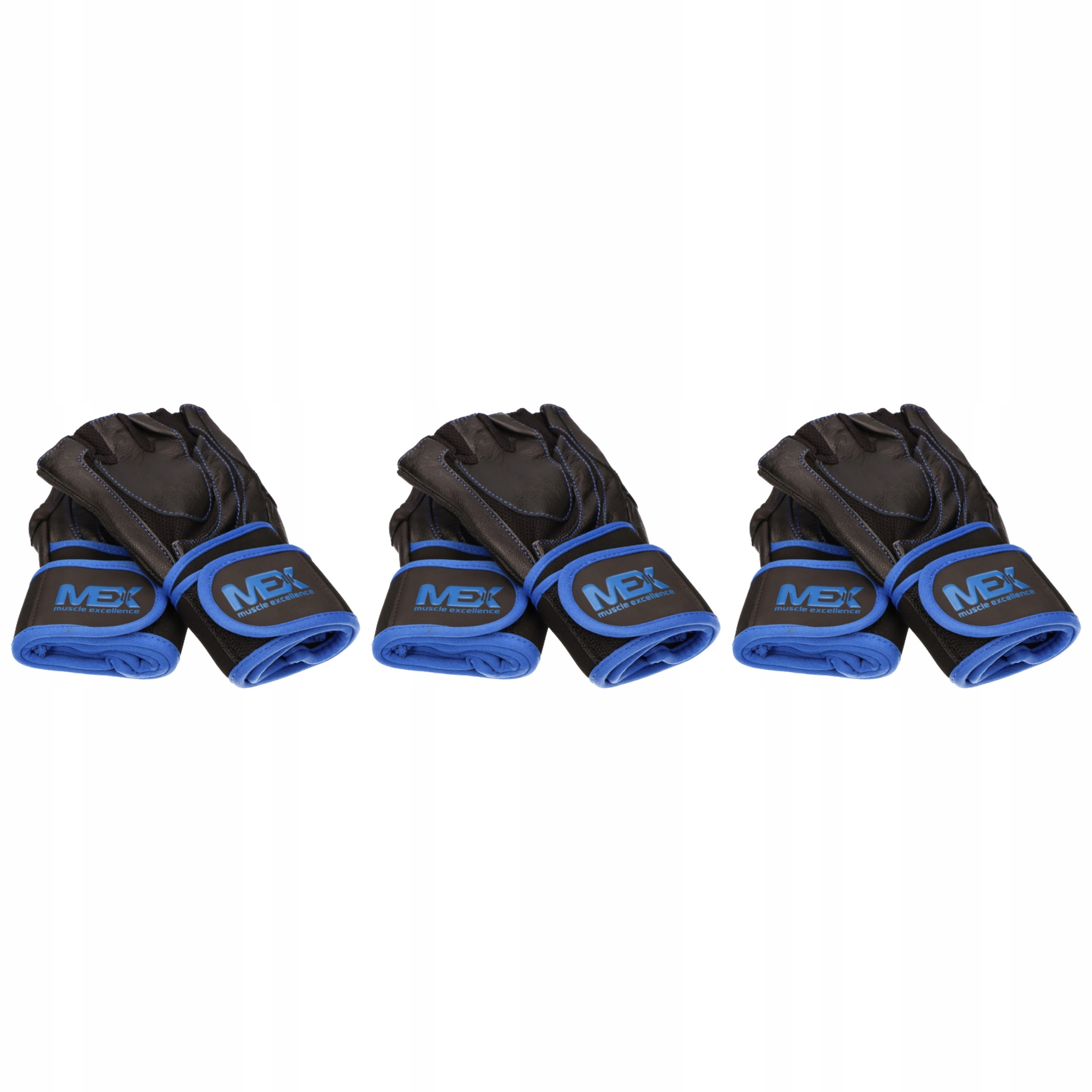 3x Tréninkové rukavice Fitness M Pro Elite Černé Mex Cvičení