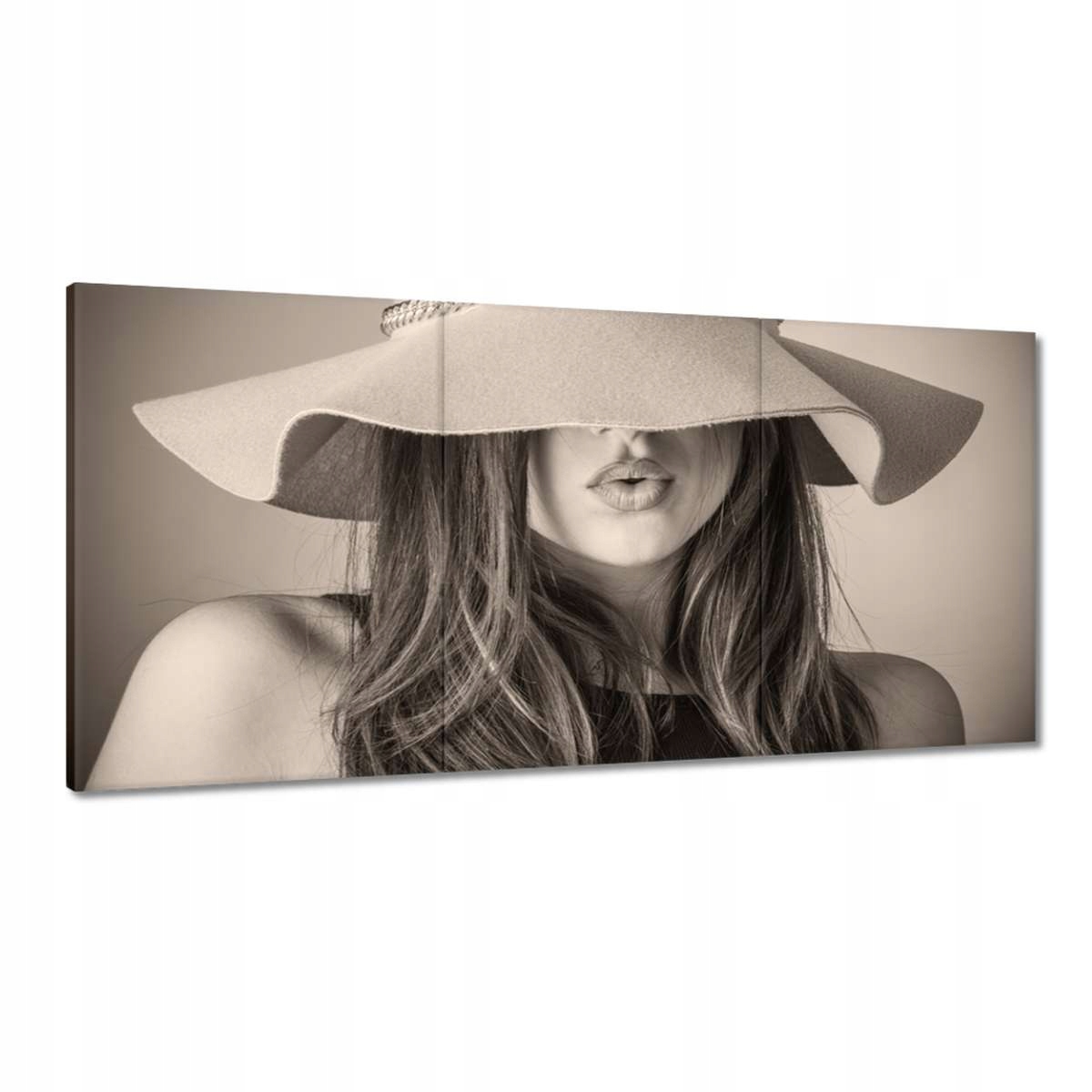 Obrazy 180x90 Panna v klobúku Stylovka