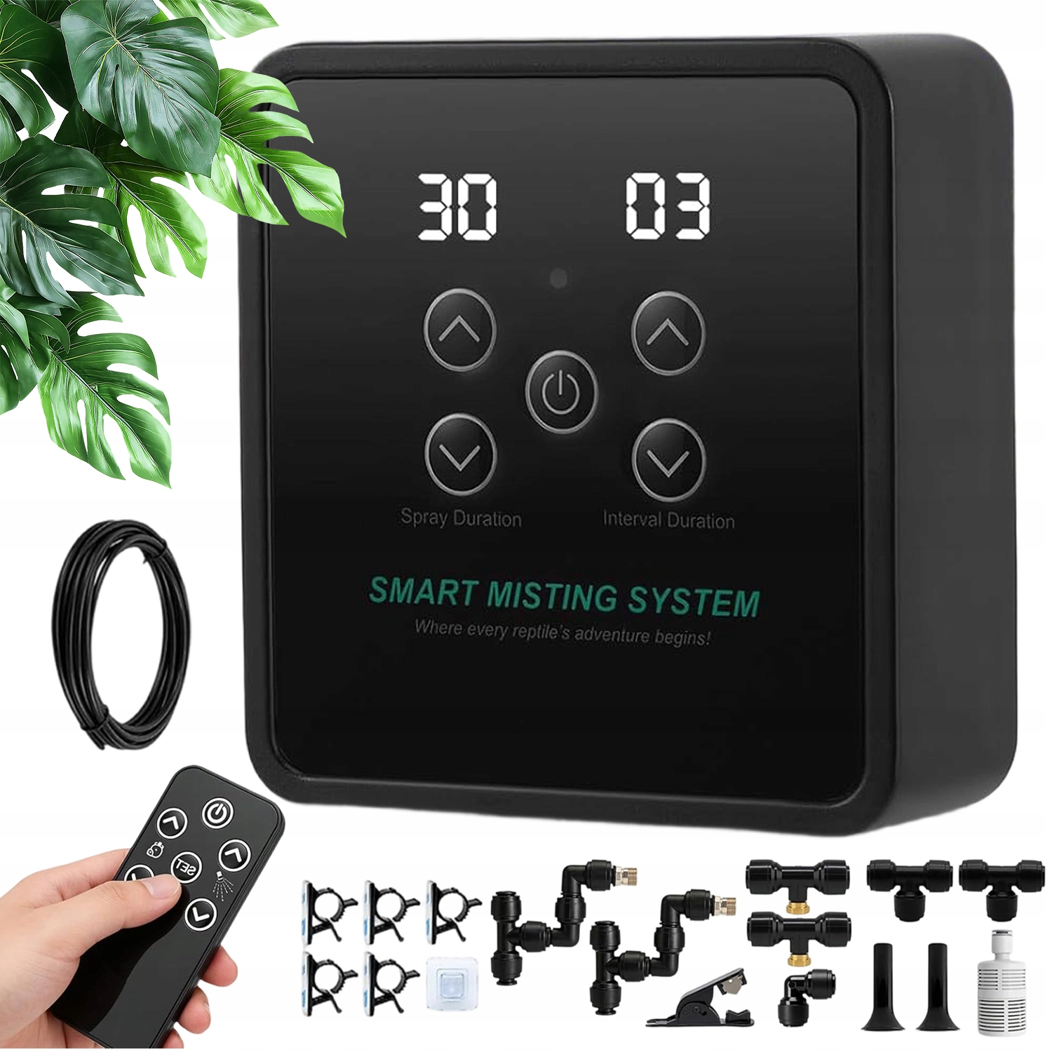 Automatický Stříkací Systém Pro Terária S Časovačem A 2 Rotačními Tryskami