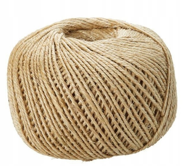 Sisalová šňůra 180 m, šňůra 2,8 mm, odolná