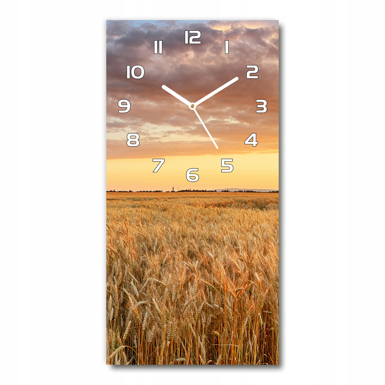 

Zegar szklany ścienny Pole pszenicy 30x60 pionowy