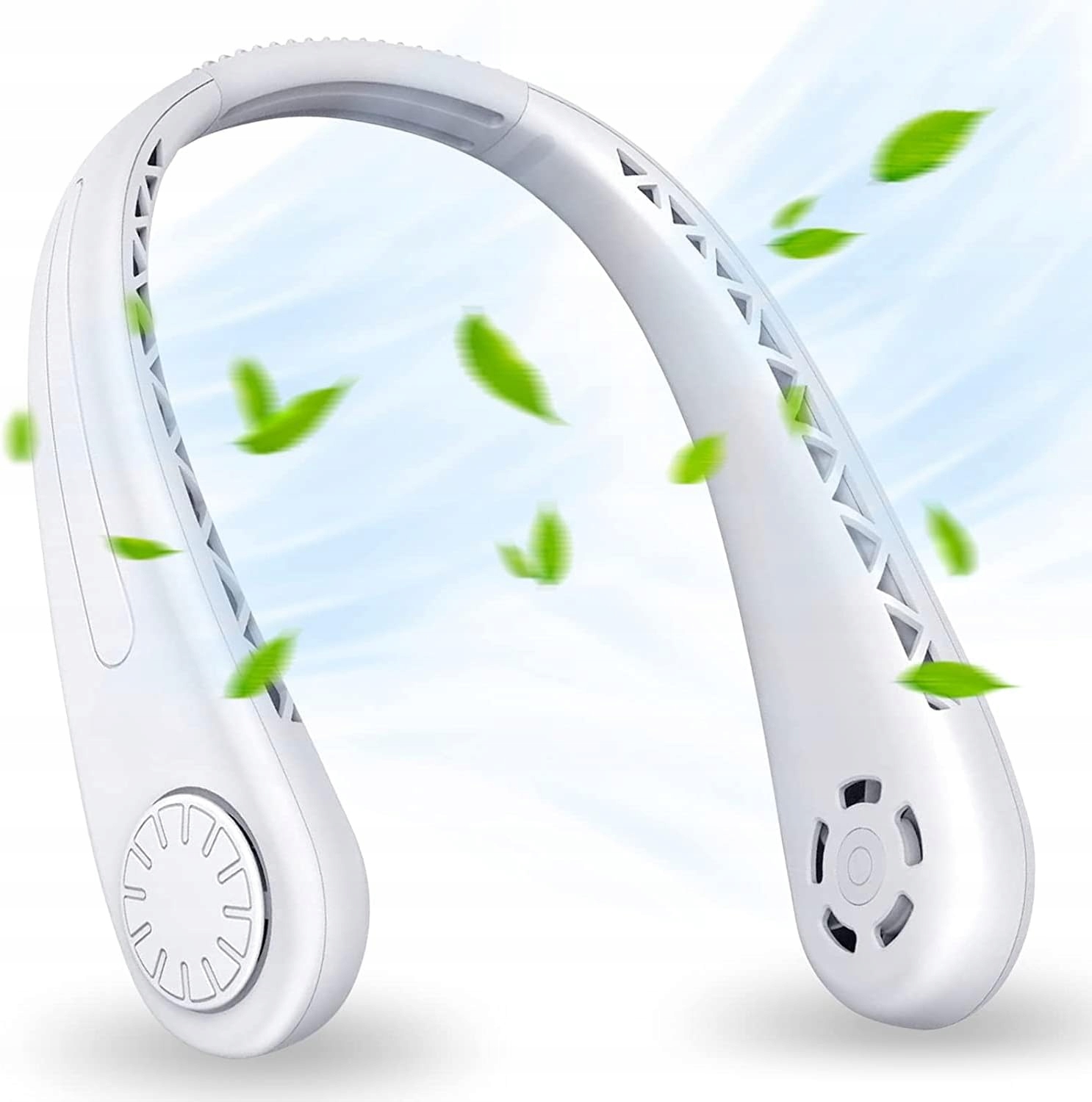 Ventilátor na krk bezlopatkový 4000 mAh Usb 3 rychlostní stupně tichý 360°