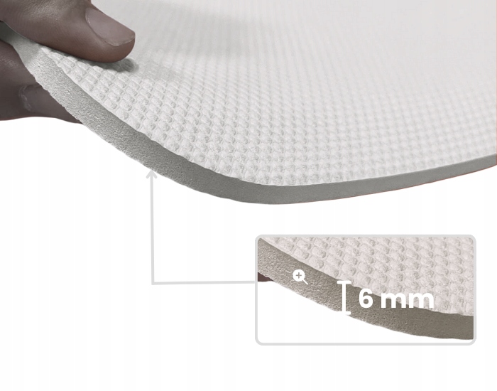 MATA DO ĆWICZEŃ JOGI PILATESU GIMNASTYCZNA TPE ANTYPOŚLIZGOWA Z UCHWYTEM Grubość 0.6 cm