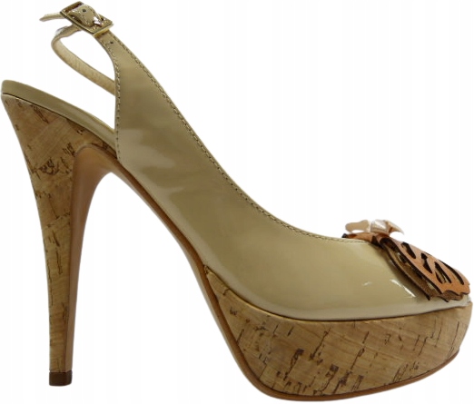 béžové sandály bez paty a prstu, lodičky M.Bolucci 37