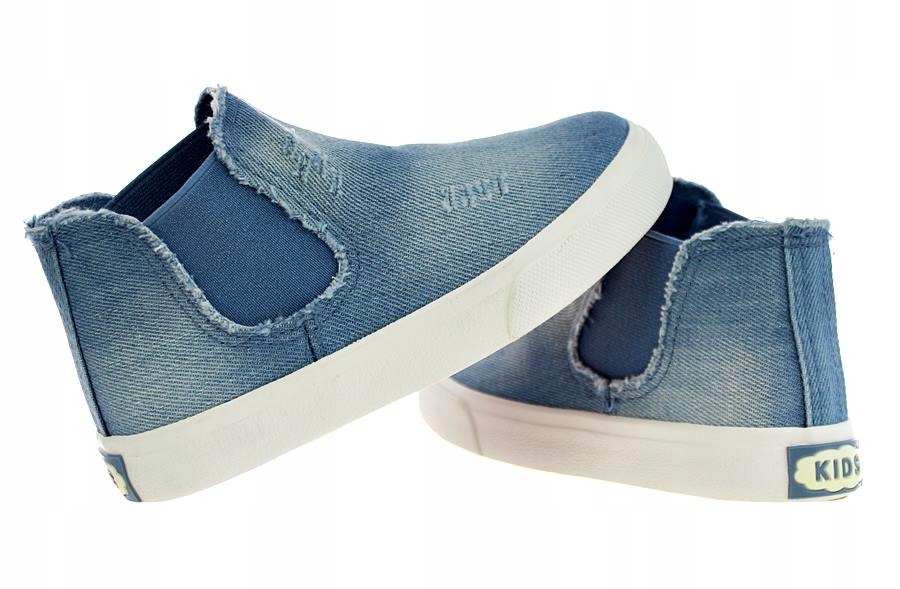 TRAMPKI DZIECIĘCE JEANSOWE TENISÓWKI BUTY SPORTOWE 5776 roz. 27
