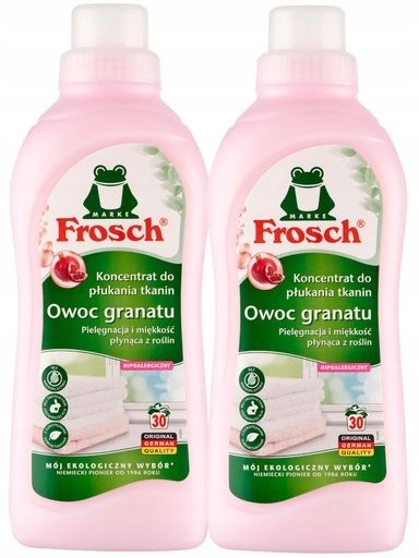 Levně 2x Frosch Ekologický tekutá aviváž Změkčování tkanin Granátové jablko 750 ml x2
