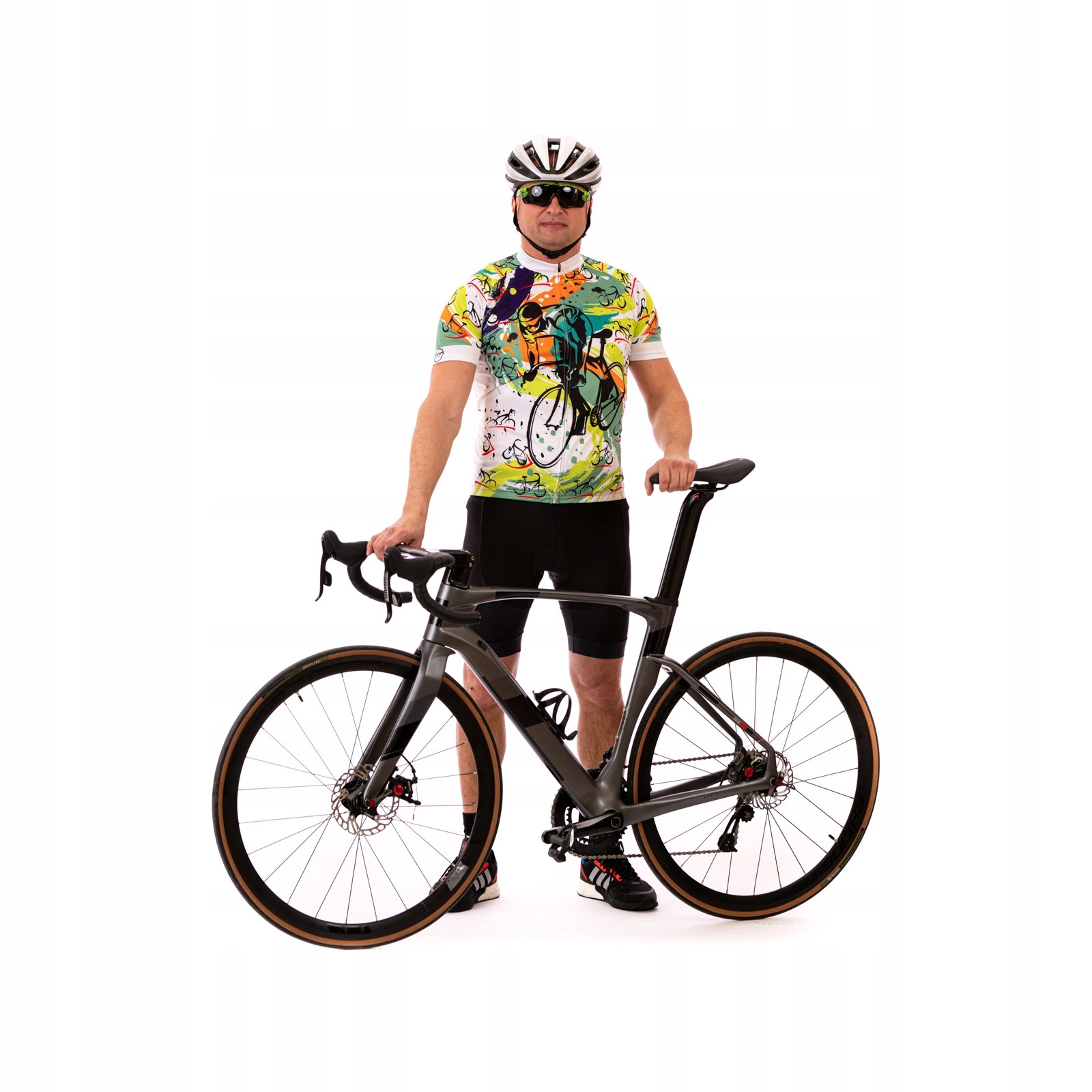 Madani: koszulka rowerowa męska TORNADO, r.XL Rękaw krótki rękaw