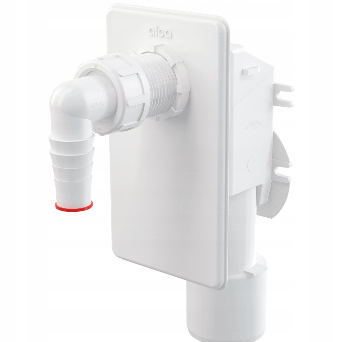 

Syfon pralkowy kątowy podtynkowy Przyłącze Biały