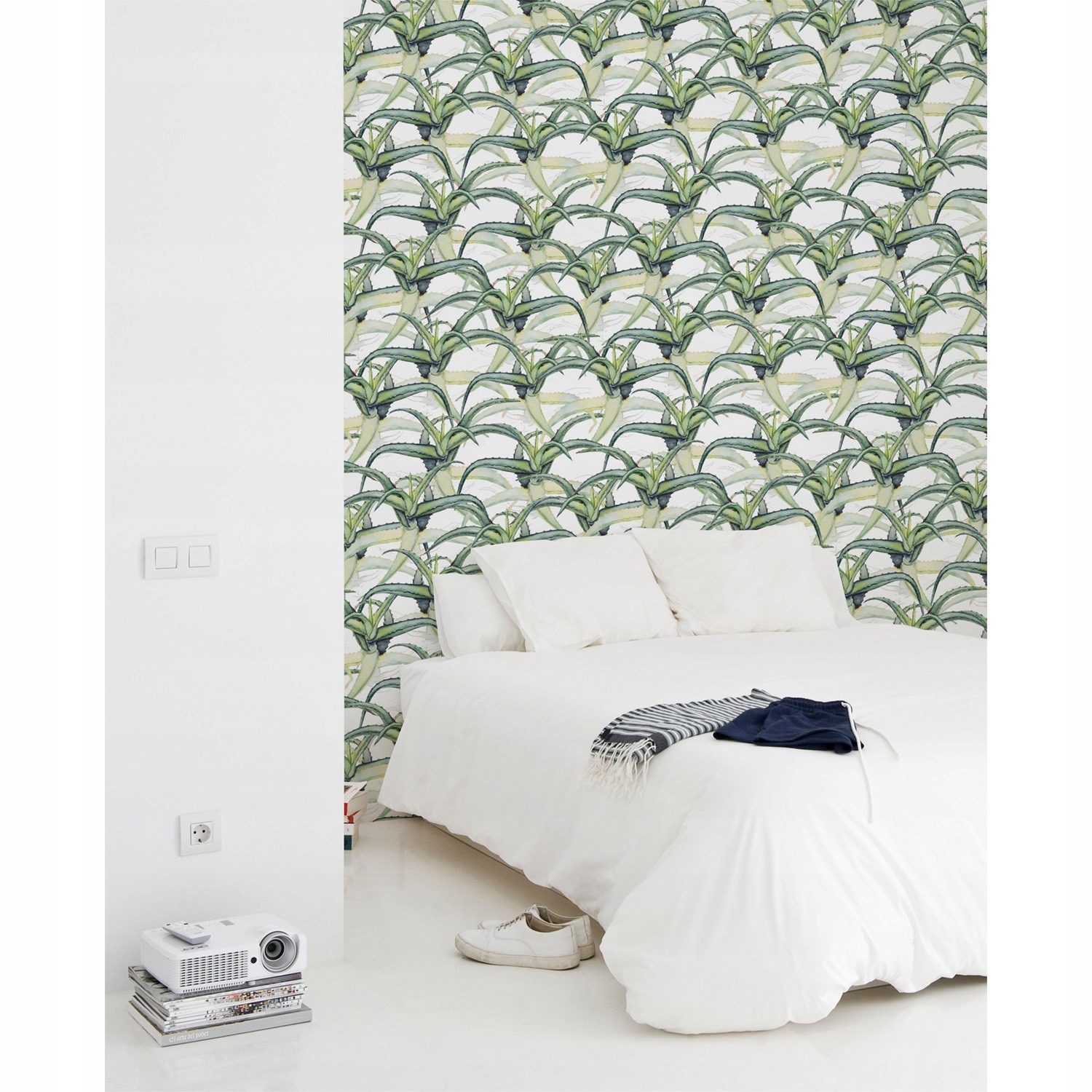 

Flizelinowa tapeta Szkicowany wzór aloes 104x70cm
