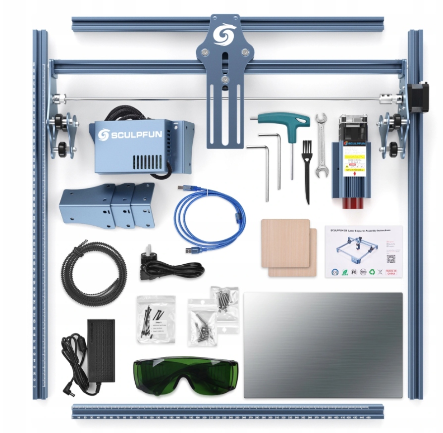 Nowy grawerka laserowa SCULPFUN S9 90W 410mmx420mm Rodzaj inny