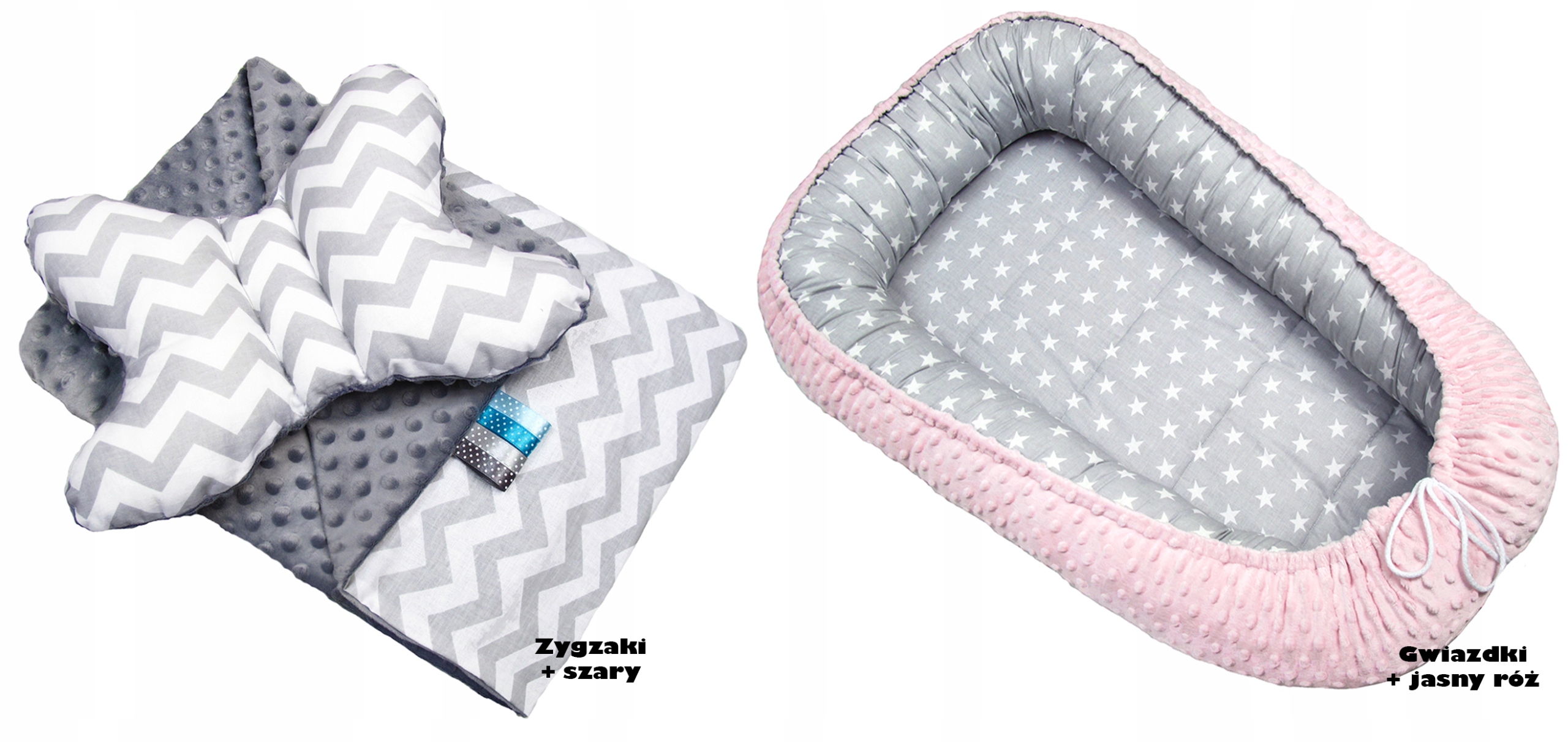 Kokon NIEMOWLĘCY __ Otulacz MINKY Gniazdko __Wzory Długość zewnętrzna 100 cm