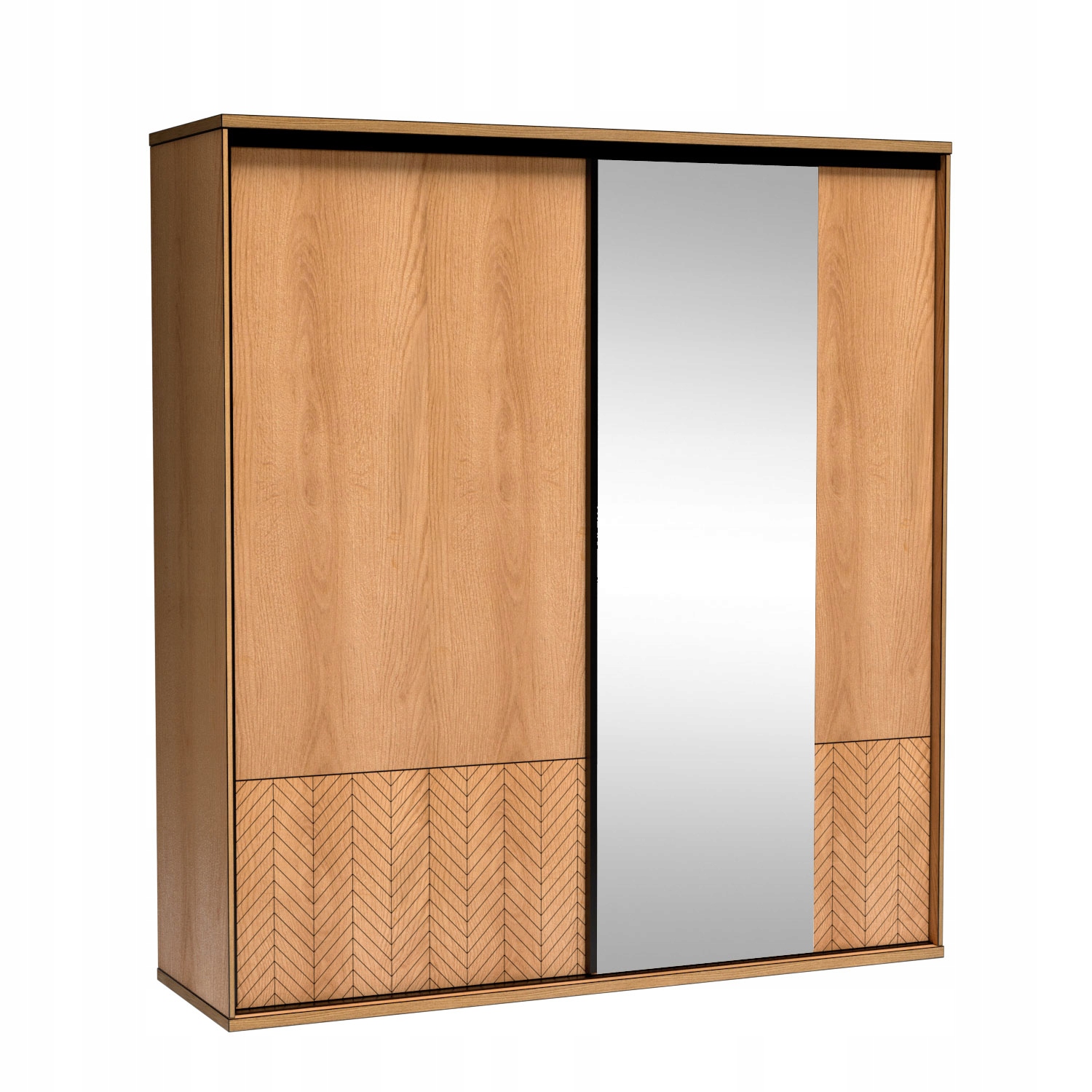Moderní Skříň Monti 199 Cm do obývacího pokoje Ložnice Jedle Dub Karamel