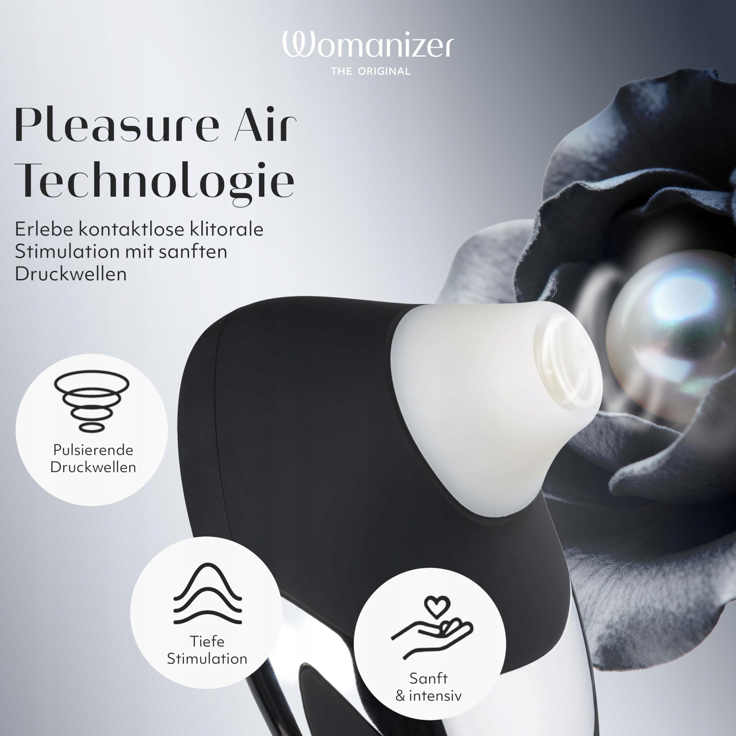 WOMANIZER W500 Wibrator Klitoralny Dla Dorosłych 12 Trybów Wodoodporny — miniatura 7