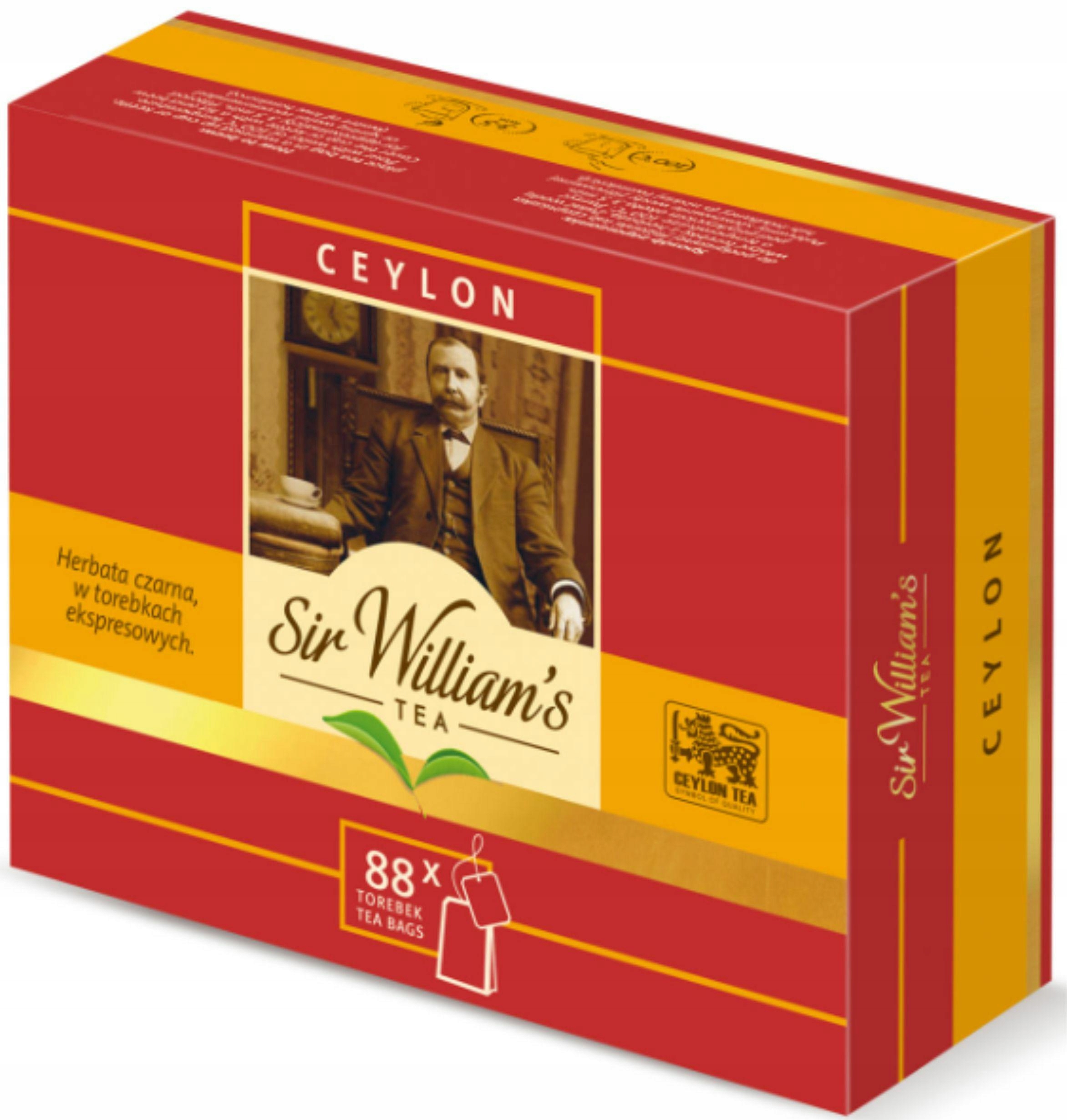 5 Sztuk Sir William`s Herbata Tea Ceylon Black Tea Expres 88SZT